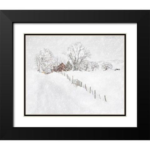 Winter Wonderland I Black Modern Wood Framed Art Print with Double Matting by Murdock, Ramona