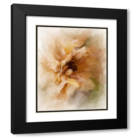Sun Flower Black Modern Wood Framed Art Print with Double Matting by Murdock, Ramona