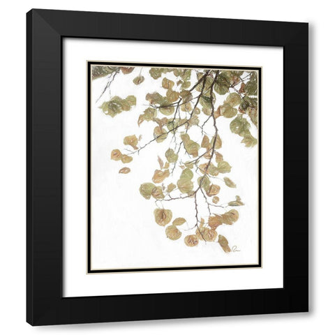Aspen Leaves IV Black Modern Wood Framed Art Print with Double Matting by Murdock, Ramona