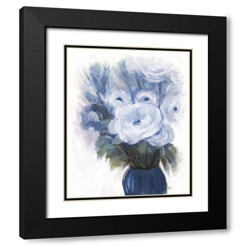Rose Formality Black Modern Wood Framed Art Print with Double Matting by Murdock, Ramona