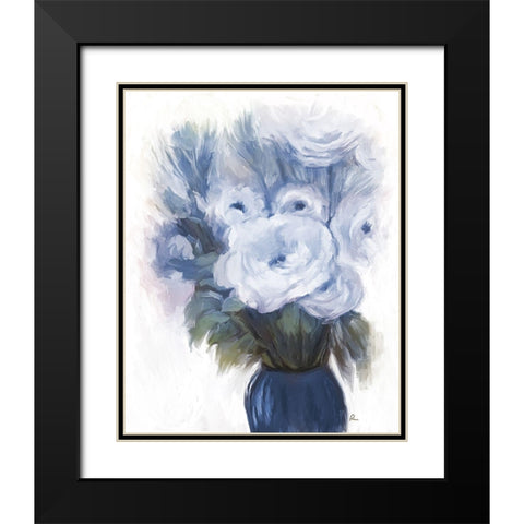 Rose Formality Black Modern Wood Framed Art Print with Double Matting by Murdock, Ramona