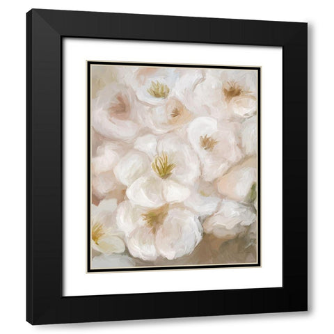 Tranquility White Black Modern Wood Framed Art Print with Double Matting by Murdock, Ramona