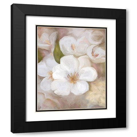 Tranquility White II Black Modern Wood Framed Art Print with Double Matting by Murdock, Ramona