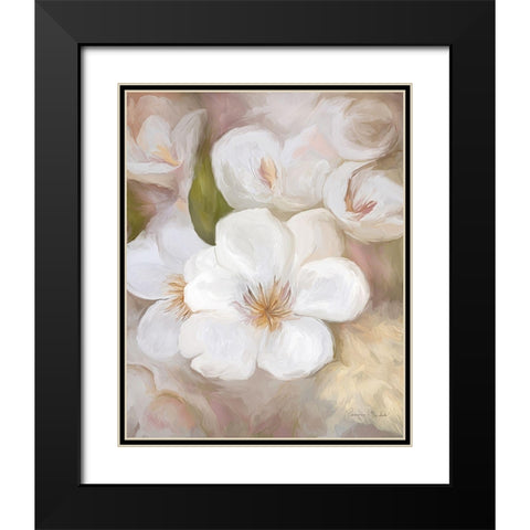 Tranquility White II Black Modern Wood Framed Art Print with Double Matting by Murdock, Ramona