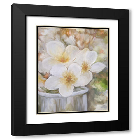 Tranquility White III Black Modern Wood Framed Art Print with Double Matting by Murdock, Ramona