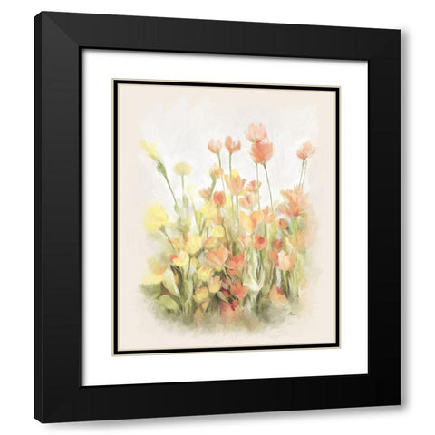 Garden Vignette Black Modern Wood Framed Art Print with Double Matting by Murdock, Ramona