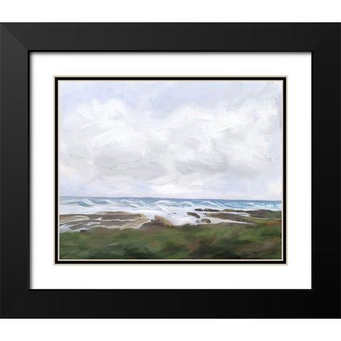 Estuary at Low Tide Black Modern Wood Framed Art Print with Double Matting by Murdock, Ramona