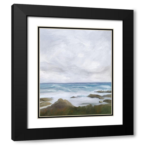 Estuary at Low Tide II Black Modern Wood Framed Art Print with Double Matting by Murdock, Ramona