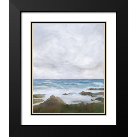 Estuary at Low Tide II Black Modern Wood Framed Art Print with Double Matting by Murdock, Ramona