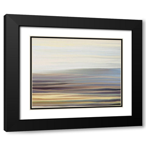 SubStrata II Black Modern Wood Framed Art Print with Double Matting by Murdock, Ramona