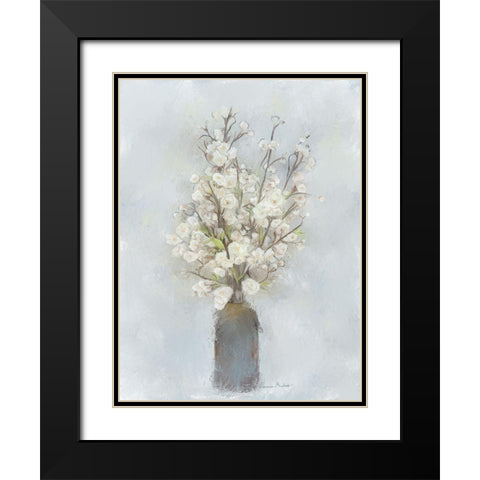 Spring Branches Black Modern Wood Framed Art Print with Double Matting by Murdock, Ramona