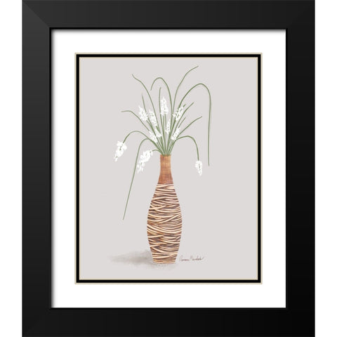 Solarium Plant II Black Modern Wood Framed Art Print with Double Matting by Murdock, Ramona