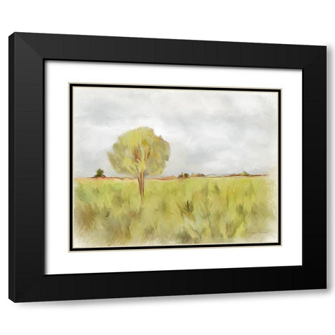 Lone Tree Black Modern Wood Framed Art Print with Double Matting by Murdock, Ramona