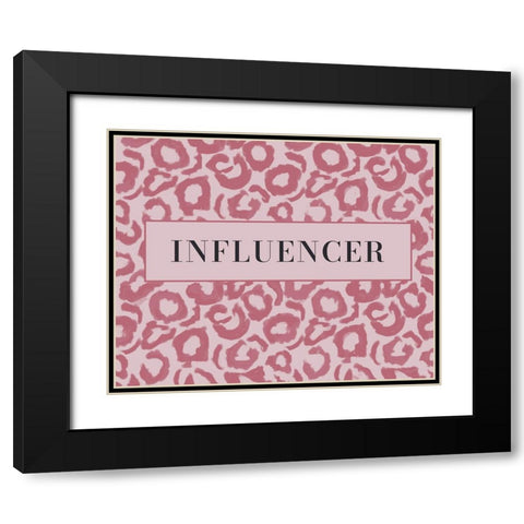 Influencer Black Modern Wood Framed Art Print with Double Matting by Murdock, Ramona