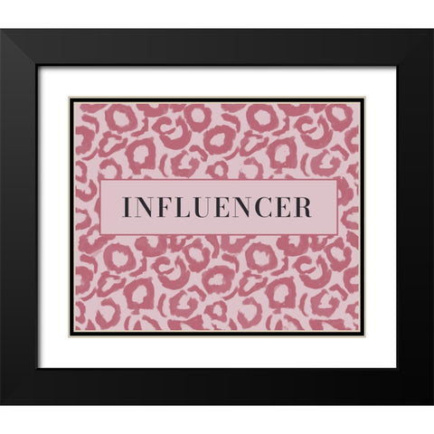 Influencer Black Modern Wood Framed Art Print with Double Matting by Murdock, Ramona