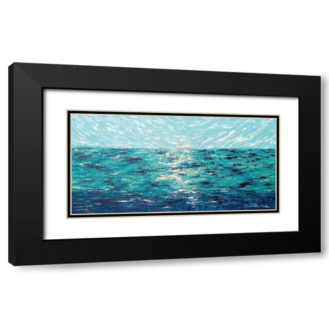 Precious Sea Black Modern Wood Framed Art Print with Double Matting by Allemand, Sue