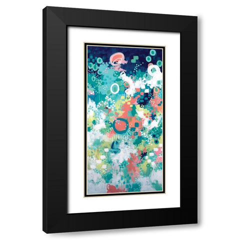 In the Flower Fields I Black Modern Wood Framed Art Print with Double Matting by Allemand, Sue