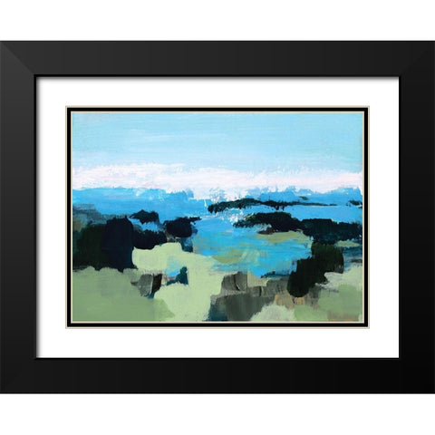 Wanderlust Black Modern Wood Framed Art Print with Double Matting by Allemand, Sue
