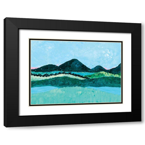 Over the Hills Black Modern Wood Framed Art Print with Double Matting by Allemand, Sue