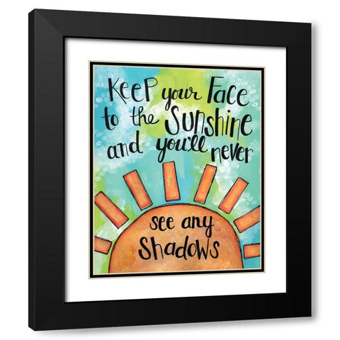 Face to the Sunshine Black Modern Wood Framed Art Print with Double Matting by Allemand, Sue