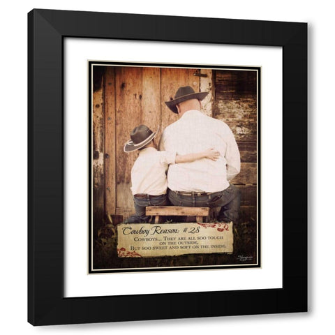 Reason No. 28 Black Modern Wood Framed Art Print with Double Matting by Eva, Shawnda