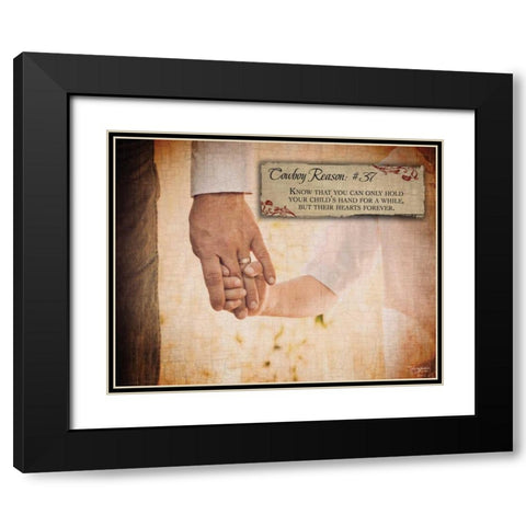 Reason No. 37 Black Modern Wood Framed Art Print with Double Matting by Eva, Shawnda