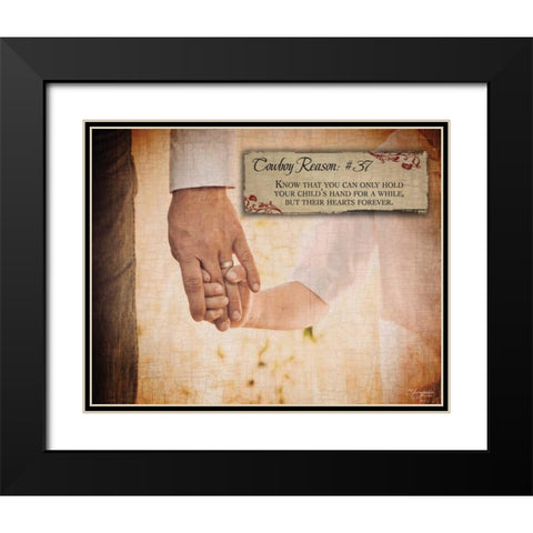 Reason No. 37 Black Modern Wood Framed Art Print with Double Matting by Eva, Shawnda