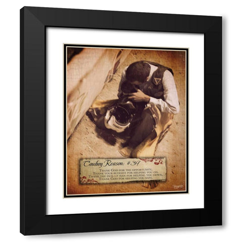 Reason No. 39 Black Modern Wood Framed Art Print with Double Matting by Eva, Shawnda