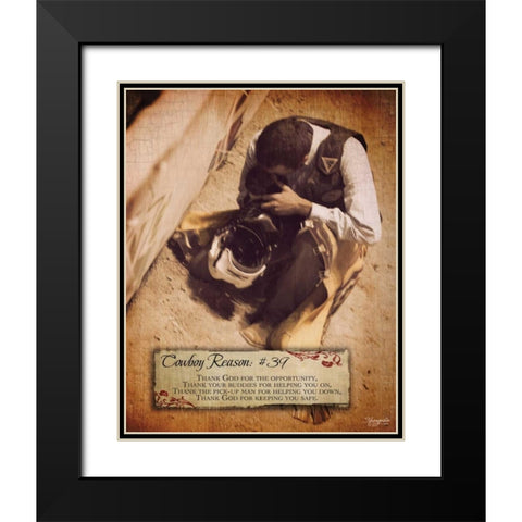Reason No. 39 Black Modern Wood Framed Art Print with Double Matting by Eva, Shawnda