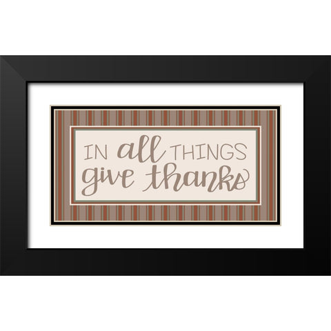 In All Things Black Modern Wood Framed Art Print with Double Matting by Dicks, Stephanie