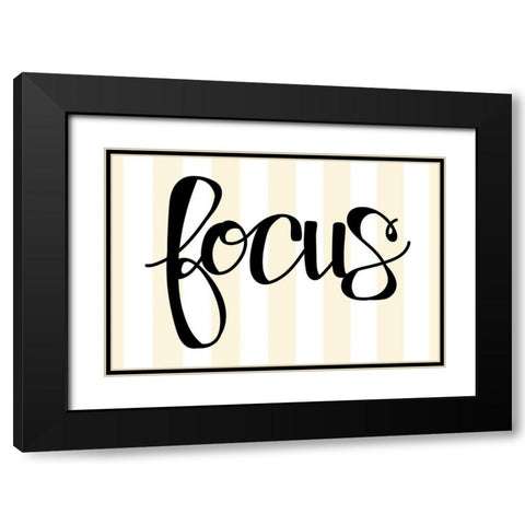 Focus Black Modern Wood Framed Art Print with Double Matting by Dicks, Stephanie