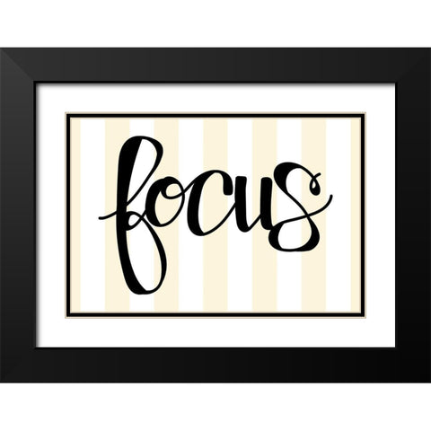 Focus Black Modern Wood Framed Art Print with Double Matting by Dicks, Stephanie