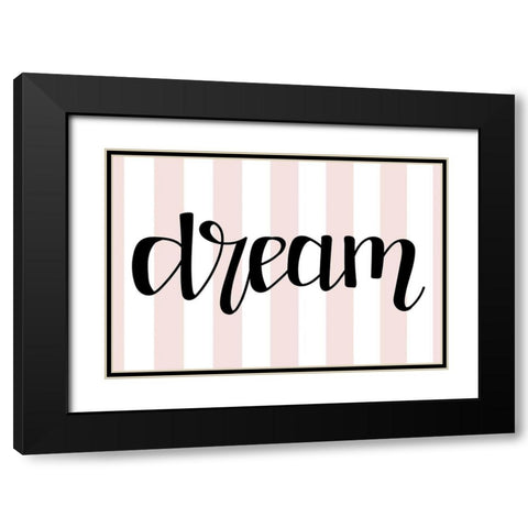 Dream   Black Modern Wood Framed Art Print with Double Matting by Dicks, Stephanie