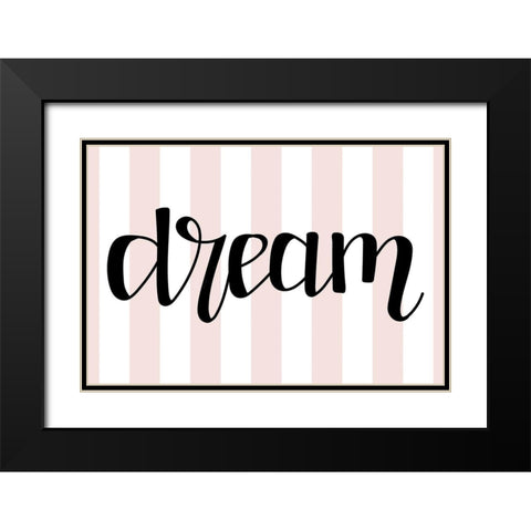 Dream   Black Modern Wood Framed Art Print with Double Matting by Dicks, Stephanie