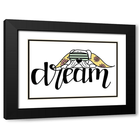 Dream  Black Modern Wood Framed Art Print with Double Matting by Dicks, Stephanie