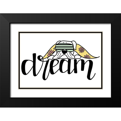 Dream  Black Modern Wood Framed Art Print with Double Matting by Dicks, Stephanie