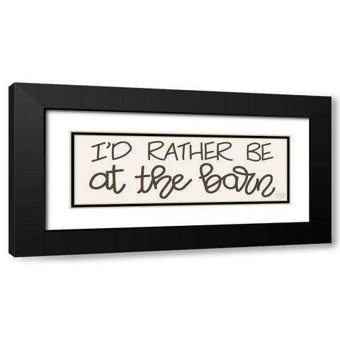 The Barn Black Modern Wood Framed Art Print with Double Matting by Dicks, Stephanie