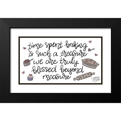 Blessed Beyond Measure Black Modern Wood Framed Art Print with Double Matting by Dicks, Stephanie
