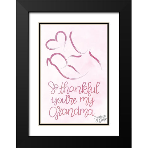 Grandma Black Modern Wood Framed Art Print with Double Matting by Dicks, Stephanie
