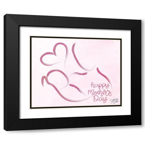 Mothers Day Black Modern Wood Framed Art Print with Double Matting by Dicks, Stephanie