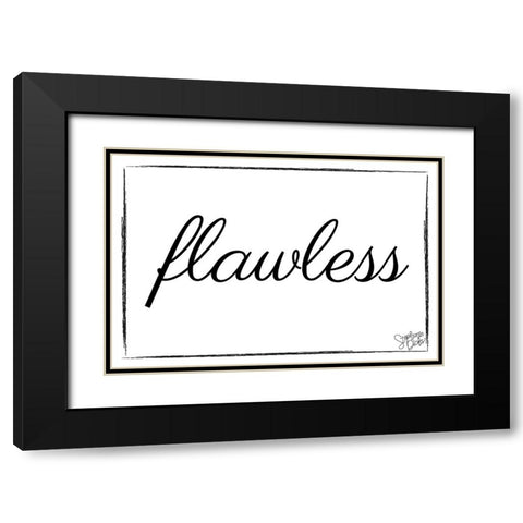 Flawless Black Modern Wood Framed Art Print with Double Matting by Dicks, Stephanie