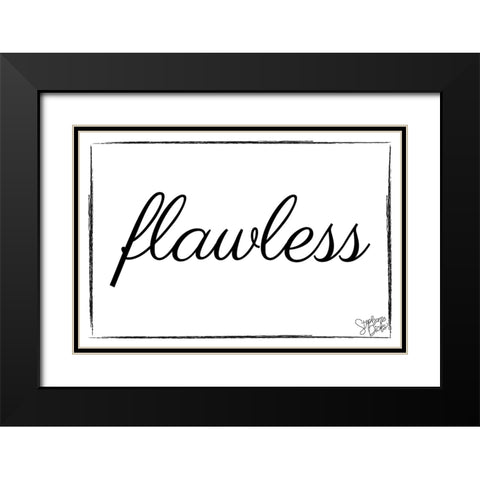 Flawless Black Modern Wood Framed Art Print with Double Matting by Dicks, Stephanie