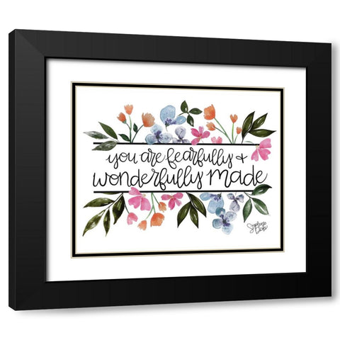 Wonderfully Made Black Modern Wood Framed Art Print with Double Matting by Dicks, Stephanie