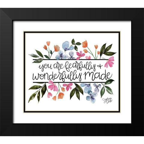 Wonderfully Made Black Modern Wood Framed Art Print with Double Matting by Dicks, Stephanie