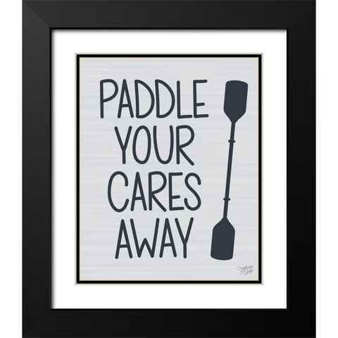 Paddle Black Modern Wood Framed Art Print with Double Matting by Dicks, Stephanie