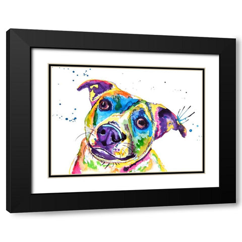 Australian Cattle Dog Black Modern Wood Framed Art Print with Double Matting by Seeley, Jenn