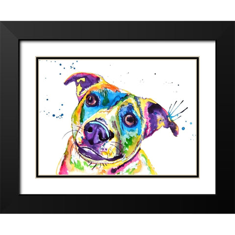 Australian Cattle Dog Black Modern Wood Framed Art Print with Double Matting by Seeley, Jenn