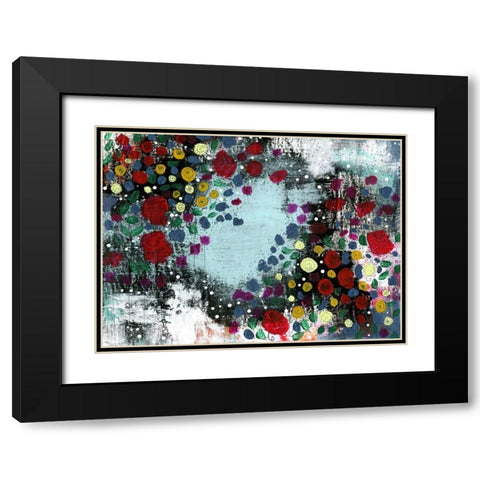 Flower Garden Black Modern Wood Framed Art Print with Double Matting by Ogren, Sarah