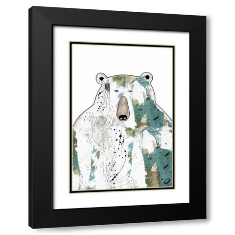 Brown Bear Black Modern Wood Framed Art Print with Double Matting by Ogren, Sarah