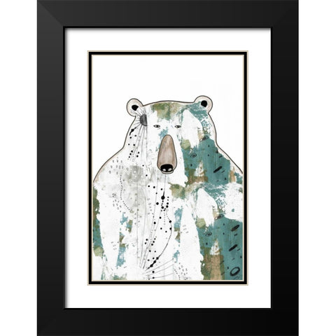 Brown Bear Black Modern Wood Framed Art Print with Double Matting by Ogren, Sarah